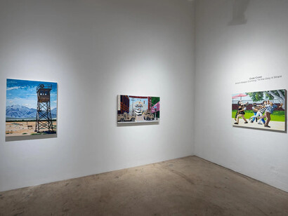 Cole Case, And it keeps coming 'til the day it stops, exhibition view. Courtesy of Track 16 Gallery