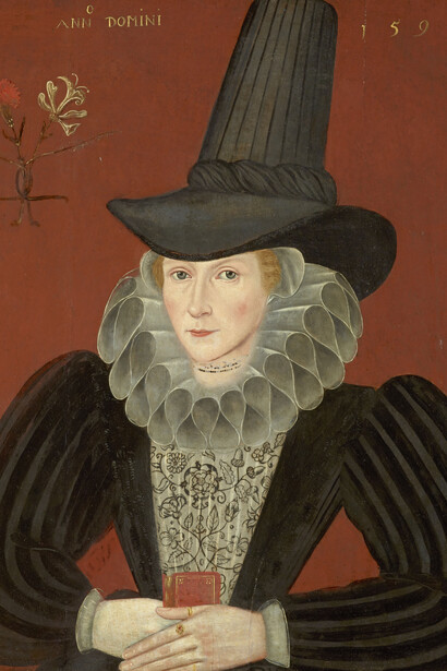 Unknown artist, Esther Inglis, 1569-1624. Calligrapher and miniaturist, 1595. Courtesy of National Galleries of Scotland