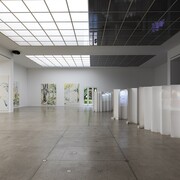 Ariane Mueller, Fish are folded into the sea just as the sea is folded into fish, exhibition view. Courtesy of Secession