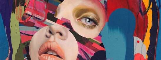 Erik Jones Sea-Fingers, 16x16 inch, 41x41cm. Watercolor, colored pencil, water-soluble wax pastel, acrylic on Rives bfk paper mounted to panel