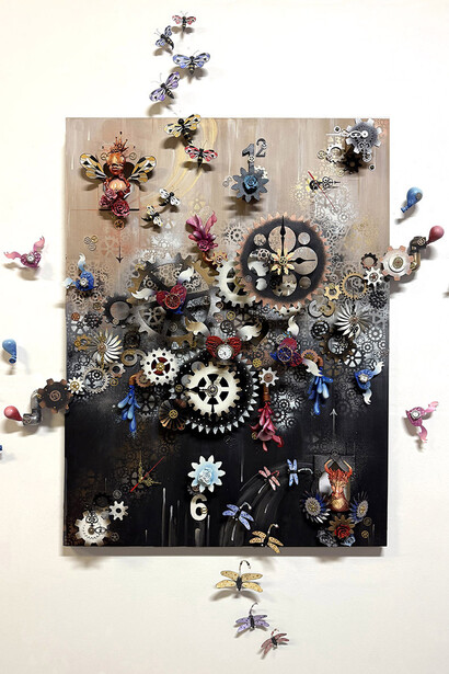 Laura Lee Junge, It's cuckoo time. Courtesy of Jackson Junge Gallery