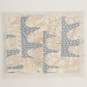 Chakaia Booker, Untitled, 2014, Woodcut, Handpainting, 19.75 x 23.75 inches
