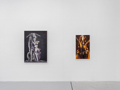 Margaux Valengin, A world of part-object phantasies, vue de l'exposition. Avec l'aimable autorisation de la Galerie Pact