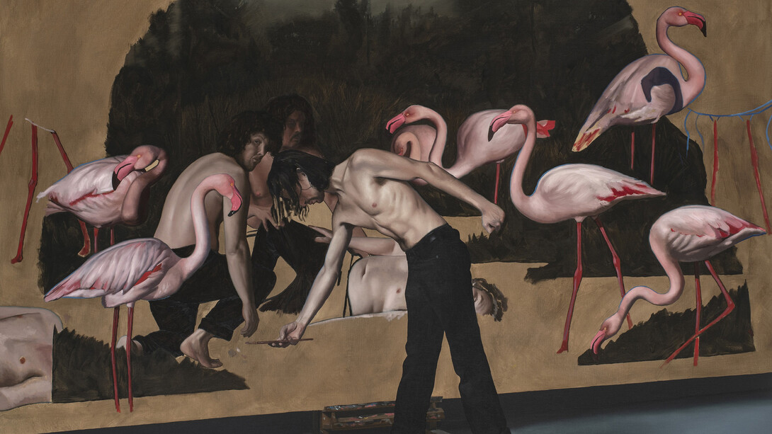 François Malingrëy, La grande toile (détail), 2024. Avec l'aimable autorisation de la Galerie Paris-B © François Malingrëy