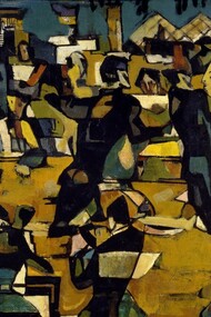 Marcel Janco, Ball in Zurich, 1917, detail