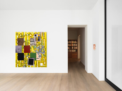 Charline von Heyl, exhibition view. Courtesy of Xavier Hufkens Gallery