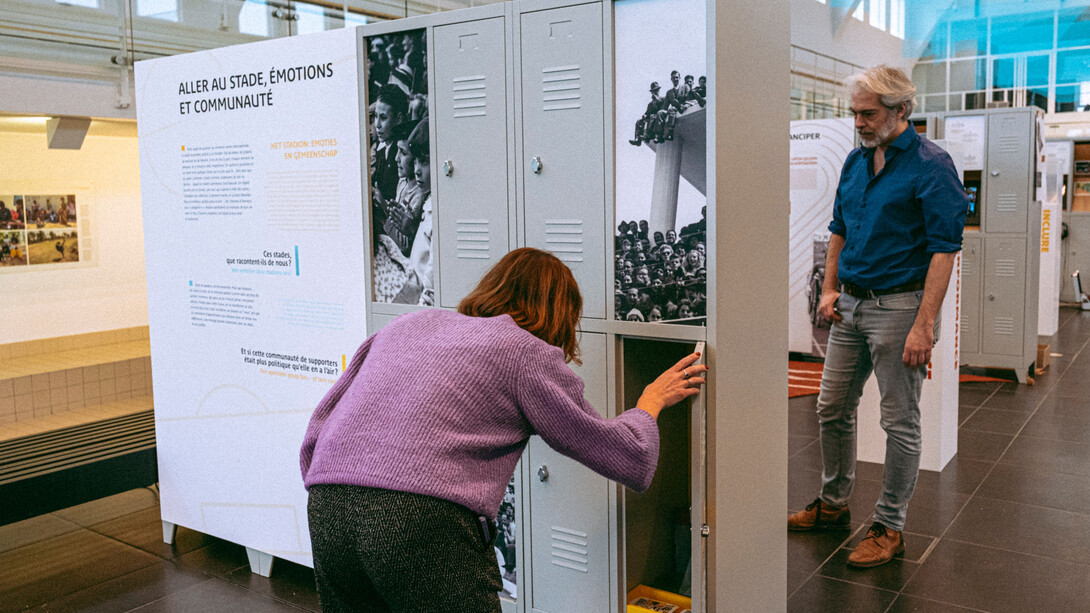 Podium : le pouvoir du sport, vue exposition. Avec l'aimable autorisation de La Cité Miroir