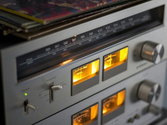 A nostalgic radio playing