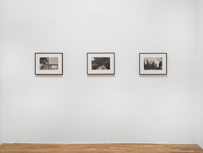 Thomas Barrow, From the series Cancellations, exhibition view. Courtesy of Derek Eller Gallery