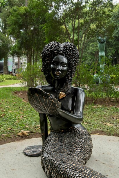 Artistes variés, Jardin de sculptures, vue de l'exposition. Avec l'aimable autorisation de la Pinacoteca