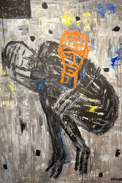 Nikos Kaskouras, Figure (detail), 2023. Courtesy of Alma Contemporary Art Gallery