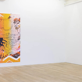 Christine Streuli, Upscape, exhibition view. Courtesy of Galerie Peter Kilchmann