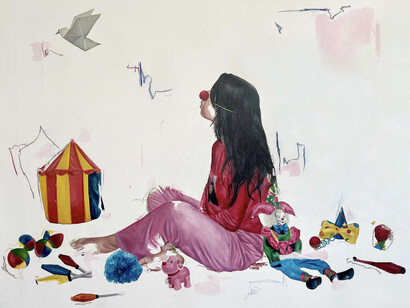 Rahma Lhoussig, Circus, 2022. Courtesy of Unix Gallery