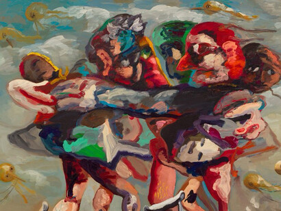 Diana Schutz. Su capacidad para fusionar lo macabro con lo cómico, lo grotesco con lo fascinante. "Grupo de mar", 2021