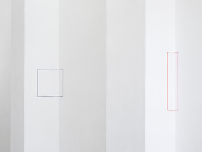 Fred Sandback, The complete multiples, 1968–94, exhibition view. Courtesy of Galerie Hubert Winter