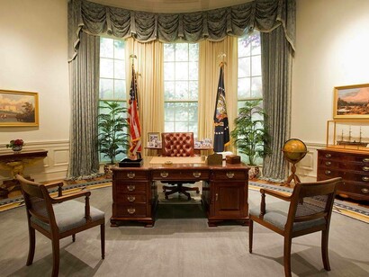 Replica dello Studio Ovale, Casa Bianca, Washington DC, USA