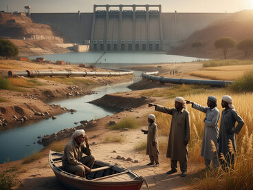 The Grand Ethiopian Renaissance Dam (GERD), once called the Millennium or Hidase Dam, is a gravity dam on Ethiopia’s Blue Nile River, located in the Benishangul-Gumuz Region about 14 kilometers (9 miles) from the Sudanese border