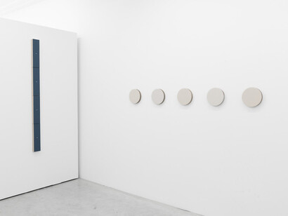 Matthew Feyld, A line is a dot that went for a walk, exhibition view. Courtesy of Arden + White Gallery