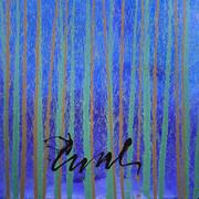 Dale Chihuly, Reed Drawing on Acrylic, 2014, 72 x 53” (detail)