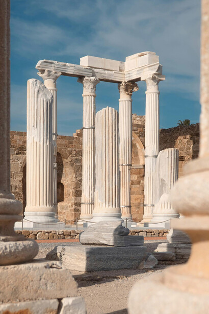 Columnas del Templo de Apolo, Side, Turquía