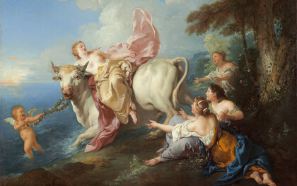 Jean-François de Troy (1679-1752). "El rapto de Europa", 1716, óleo sobre lienzo, Fundación Chester Dale. Galería Nacional de Arte, Washington, EE. UU.