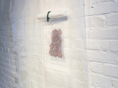 Yasmine El Meleegy, Red gold, exhibition view. Courtesy of Mattress Factory