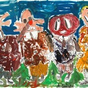 André Butzer, Untitled, 2008, Oil on canvas, 190 x 280 cm