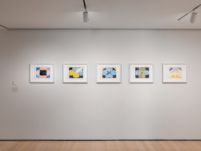 Hilma af Klint. What stands behind the flowers, exhibition view. Courtesy of MoMA
