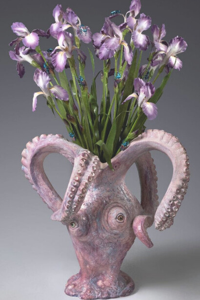 Bertozzi & Casoni, Rocco, 2025, ceramica policroma e bronzo. Courtesy Bertozzi & Casoni