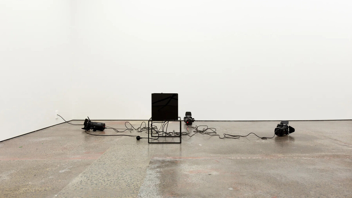 David Haines and Joyce Hinterding, Ether, exhibition view. Courtesy of Sumer Gallery
