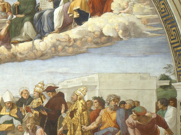 Rafael, Disputa del Sacramento (detalle), 1509