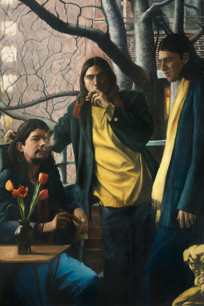 Giangiacomo Rossetti, Husbands (detalhe), 2025. Cortesia do artista e da Mendes Wood DM, São Paulo, Bruxelas, Paris, Nova York