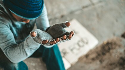 On the margins of a wealthy world, a man’s plea for support speaks to the urgency of making poverty unacceptable