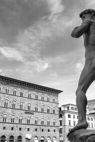 Copia del David di Michelangelo in Piazza della Signoria
