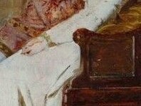 "Paolo y Francesca" o "El beso", óleo sobre lienzo, Amos Cassioli, 1870