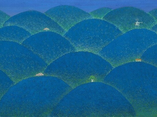 Kim In Ok, The road to Hanggeum-ri (detail), 2023. Courtesy of Kate Oh Gallery