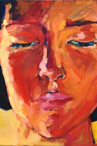 Kristian Zara, The red portrait, oil on canvas, 100x120cm, 2011