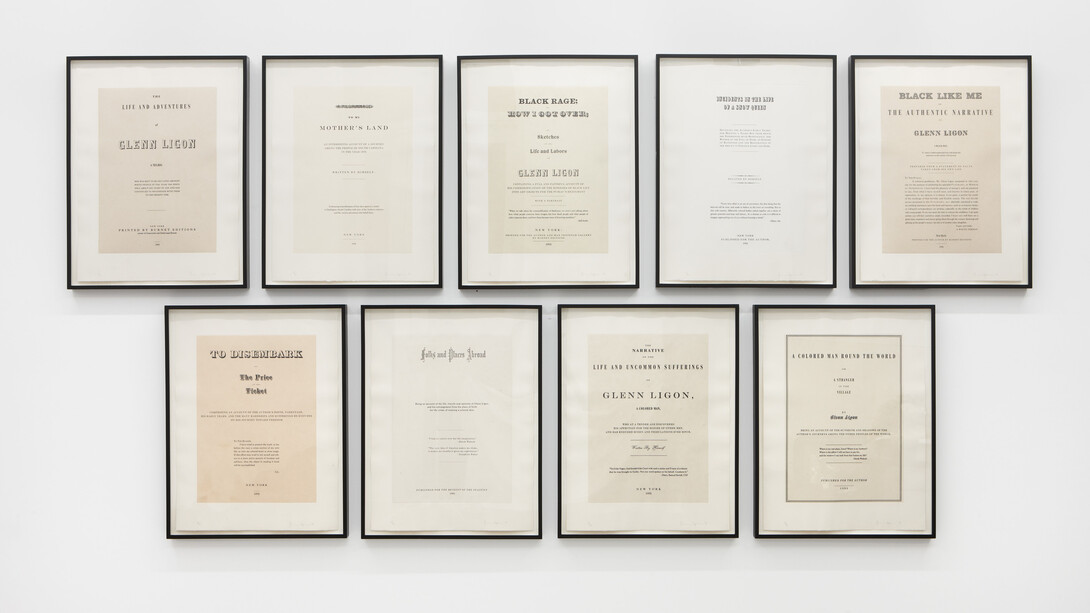 Glenn Ligon, Narratives (detail), 1993, © Glenn Ligon, courtesy of the artist, Hauser & Wirth, and
Thomas Dane Gallery
