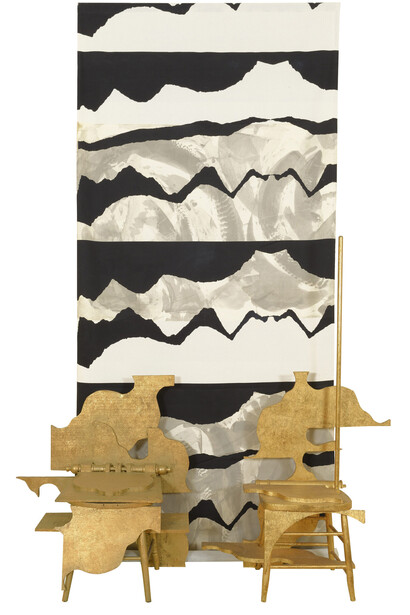 Louise Nevelson, Orfeo: gold throne I & II, 1984. Courtesy of Columbus Museum of Art