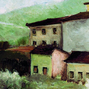 Clovis Graciano, Paisaje (detalle), 1944. Cortesía del Museo de Arte Moderno de São Paulo