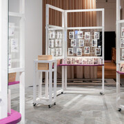 Stitched into memory. In remembrance of 67 people killed in Hartheim in 1940, exhibition view. Courtesy of House of Austrian History