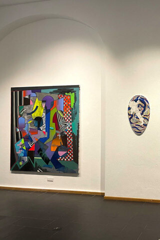 Verschiedene künstler, The new abstract. An Atlantic bridge. USA - Berlin, ausstellungsansicht. Mit freundlicher genehmigung der Galerie Kremers