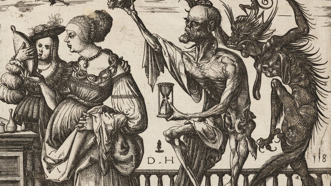 Daniel Hopfer the Elder, Death and the devil with two women (detail), ca. 1515. Courtesy of the Museum of Fine Arts