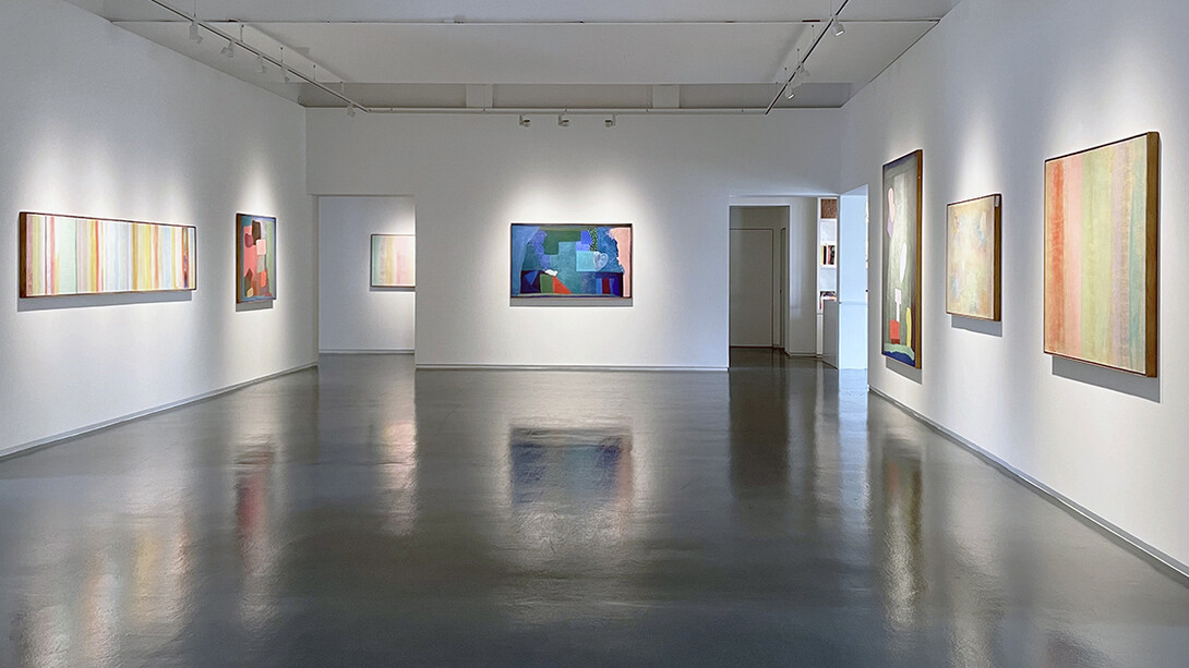 Robert Natkin, A better place, exhibition view. Courtesy of Sundaram Tagore Gallery
