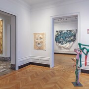 Artistes variés, Textile unravelled, vue de l'exposition. Avec l'aimable autorisation de la Galerie Christophe Gaillard