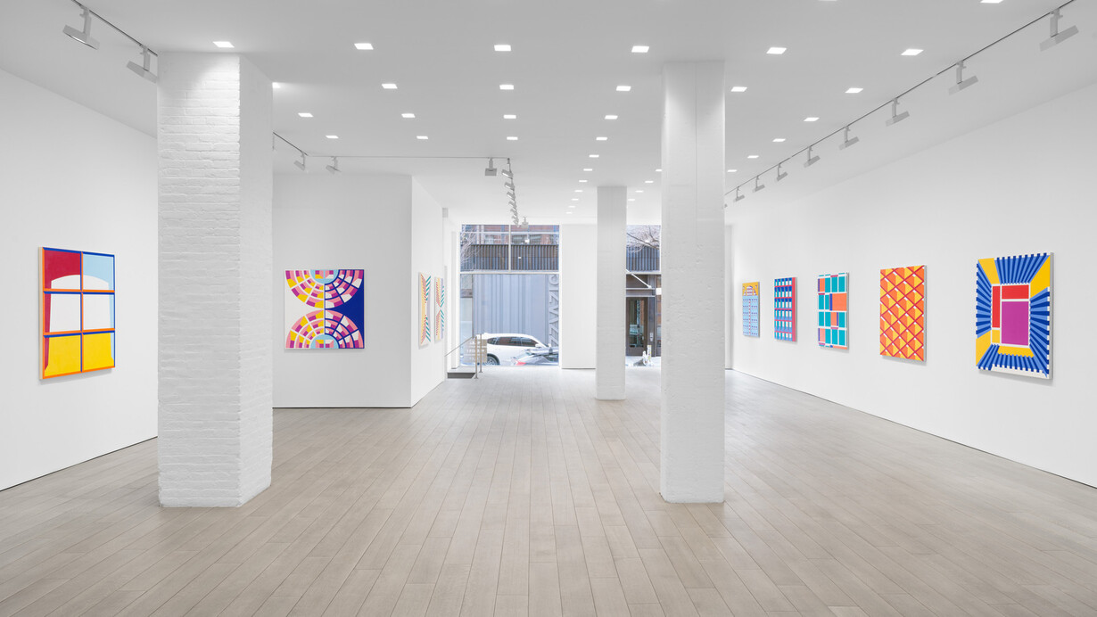 Jim Isermann, Build, exhibition view. Courtesy of Miles McEnery Gallery