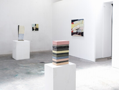 Manuella Silveira and Vasco Futscher, Meia meia, exhibition view. Courtest of Kubikgallery