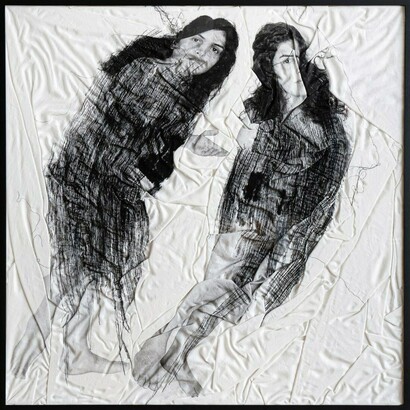 Negin Mahzoun, What the eye sees, the hurt remembers, 2024. Courtesy of Aicon Contemporary