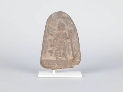 Votive relief with a winged deity, 2000-1000 BCE. Courtesy of Menil