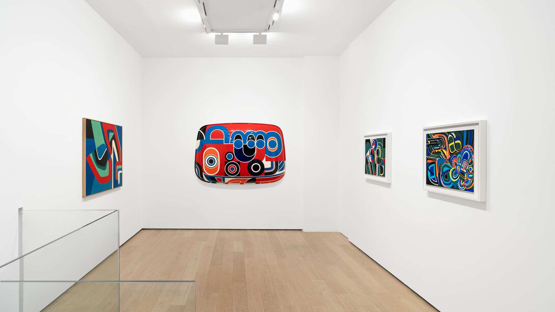 Jean Dewasne, exhibition view. Courtesy of Almine Rech 